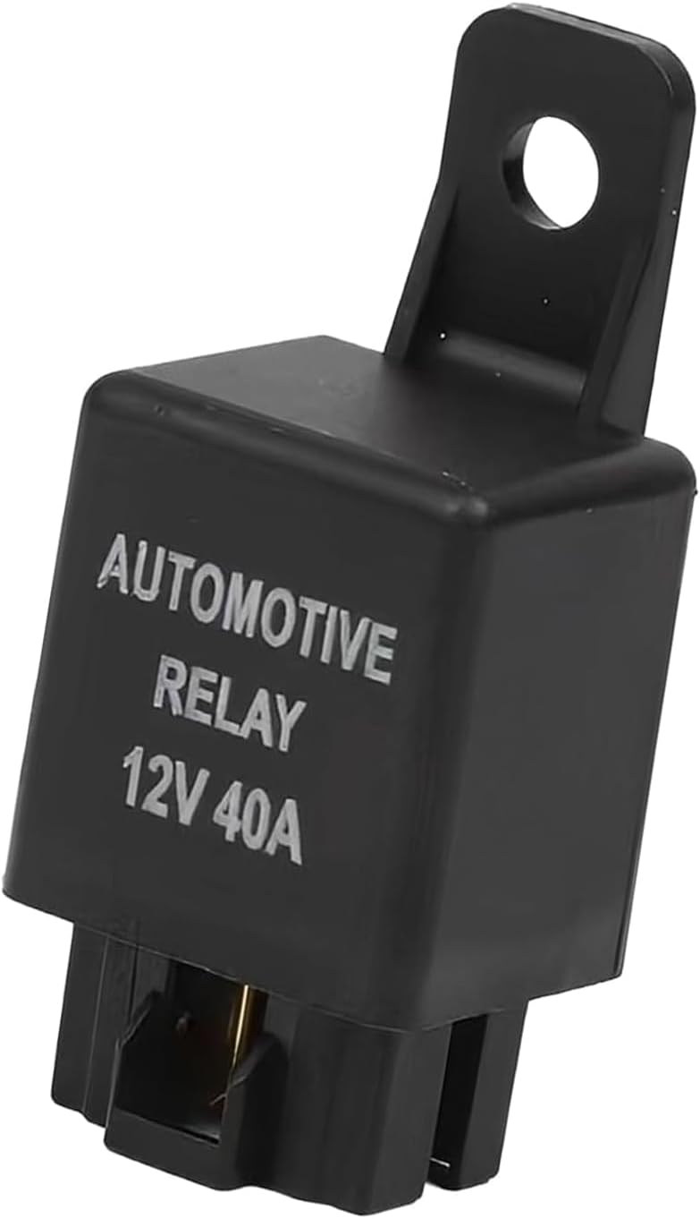 WZP 40A Relays, 4-Pin Fog Light Relay, 12V SPST Relay Replacement Kit for YL-388-S FLS821 Fog Driving Light, Universal for Cars and Motorcycles (Black)