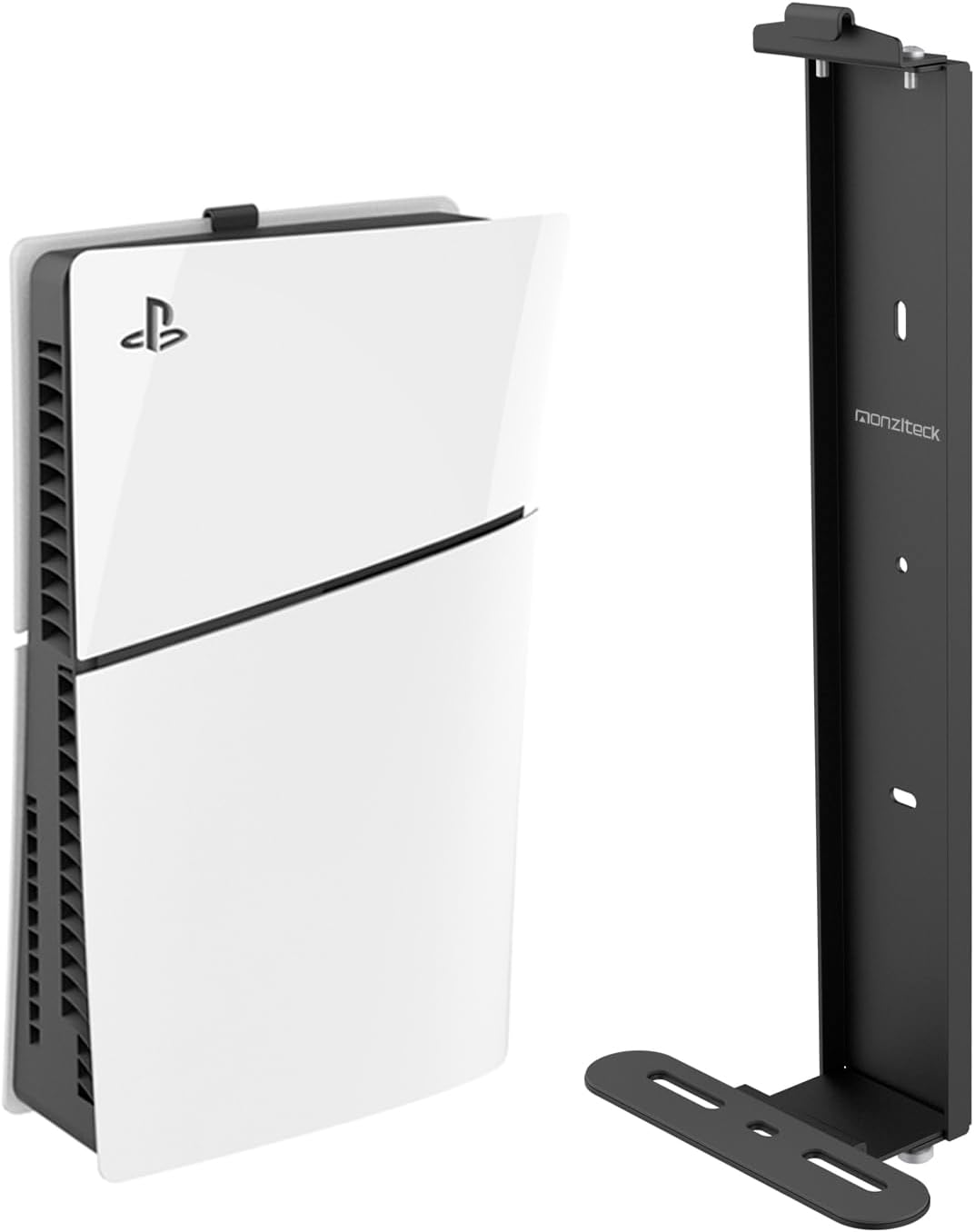 Monzlteck Wall Mount for ps5 slim Steel Mount Wall Holder Bracket for