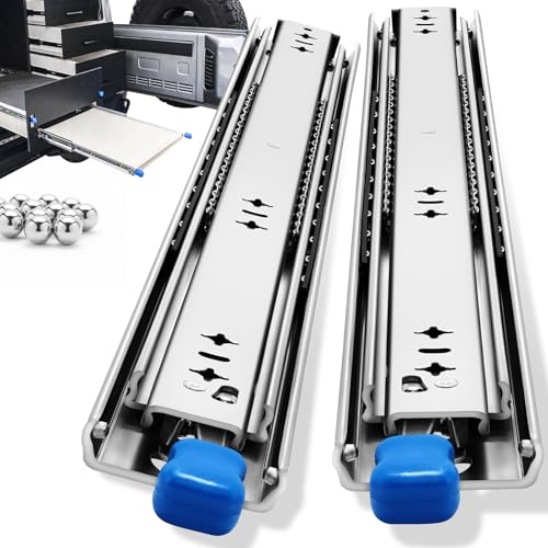 YENUO Locking Heavy Duty Drawer Slides Full Extension 1240 Inch 250 LB