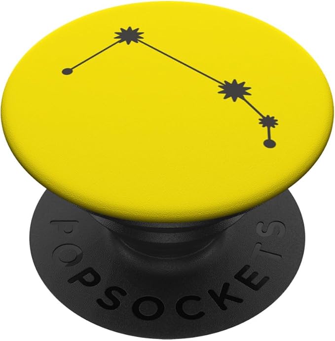 Gray Yellow Zodiac Aries PopSockets Adhesive PopGrip