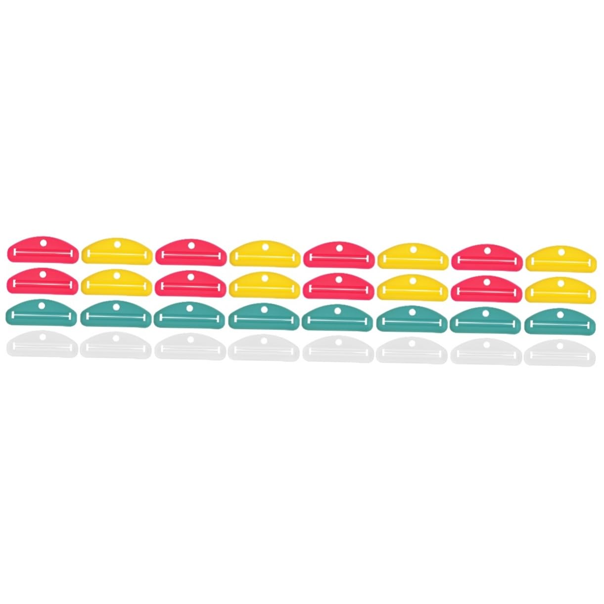 PLAFOPE 4sets Ergonomic Tube Squeezer for Toothpaste Large Capacity for 8pcs*4