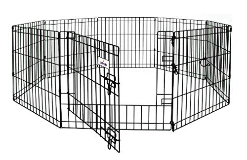 Petmate-8-Panels-Exercise-Pen-with-Step-Through-Door Exercise Pen with Step Through Door