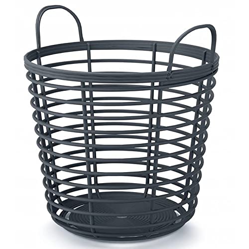 R.G. Aufbewahrungskorb Wäschekorb Tragekorb Korb Beutel Gemüsekorb Gartenkorb Zanzi Mehrzweckkorb (430 Anthrazit)