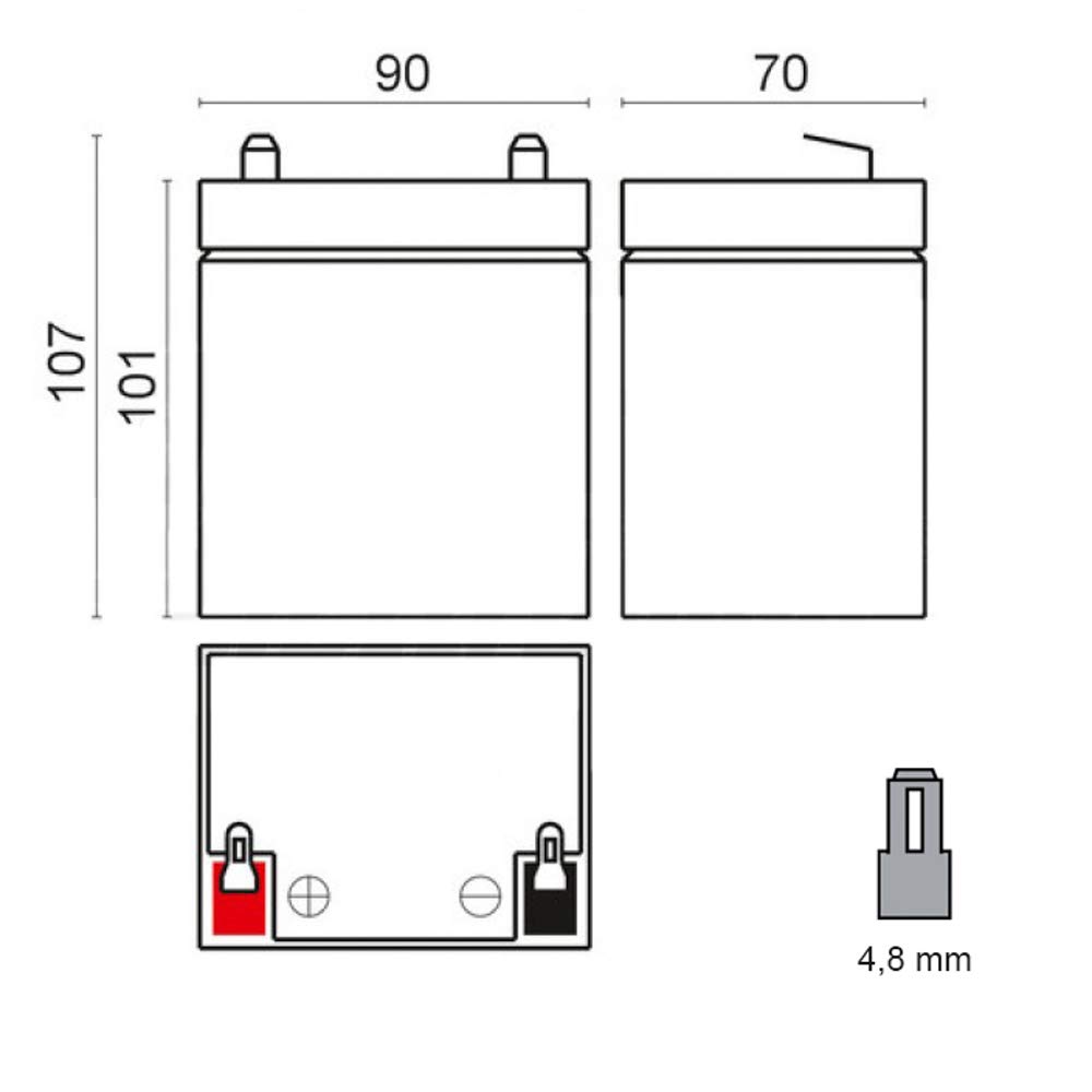 Batteria Piombo 12V 7.2Ah - Per UPS, Allarmi, Videosorveglianza | Attacco Faston 6.3mm - Foto 7