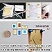 laffeya Picture Hanging Marker, Keyhole Marker Picture Hanger with Level and Spacing Ruler, Device to Hang Pictures Evenly Mark Locations Tool (Ink Stamp)