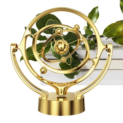 USB Battery dul-Purpose Earth Perpetual Motion Device - Desktop Model Rotating Magnetic Rocker Celestial Body Ornaments Decoration