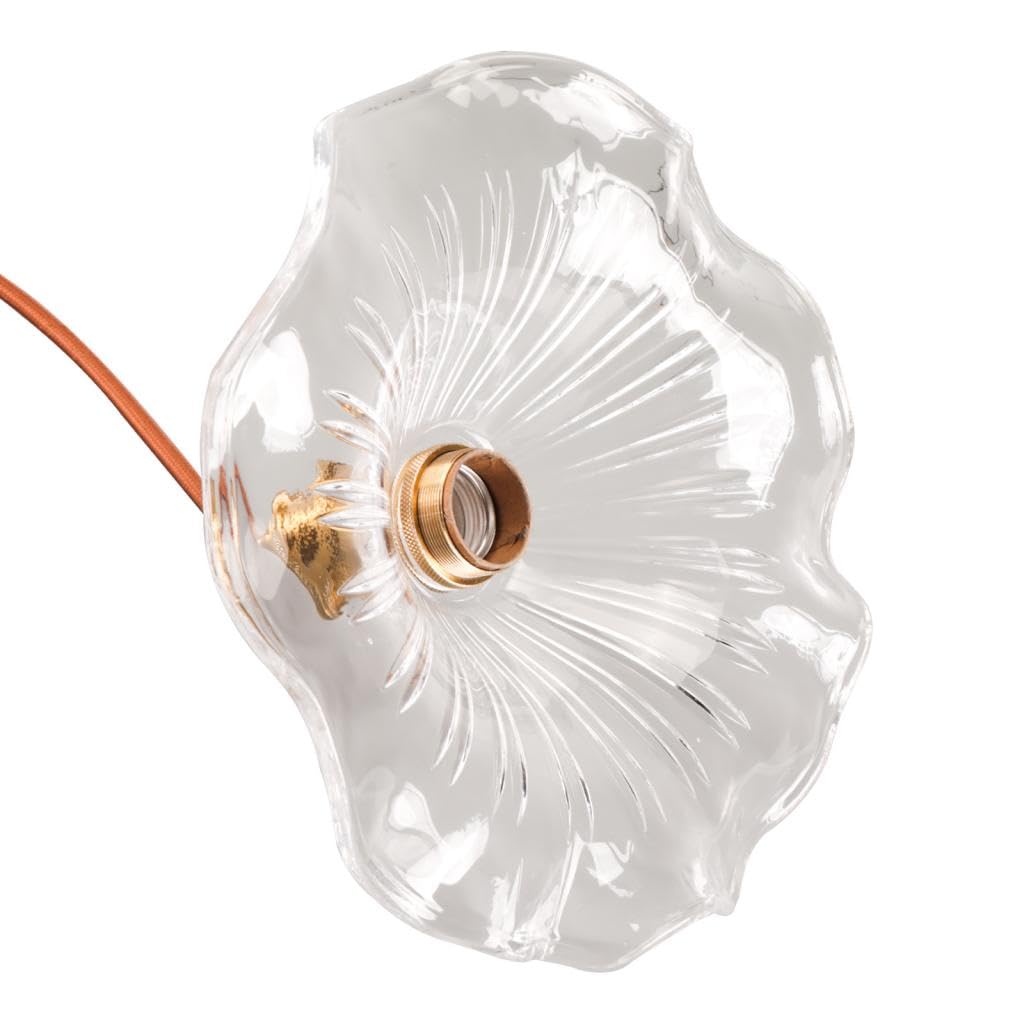 Lustre Luminaires en Verre Intérieure, Lampe Suspendue Moderne E27, Vintage Laiton Doré Suspension Plafonniers pour Cuisine Cuisine Salon Chambre
