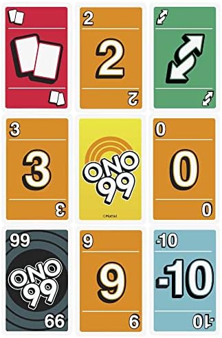 ONO 99 Card Game From Makers of UNO Game for Kids, Adults and Game Night, Add Numbers and Don'T Go Over 99 5 51DAf uRyZL. AC
