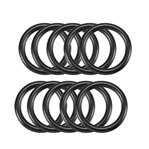 uxcell Nitrile Rubber O-Rings, 24mm OD 18mm ID 3mm Width, Metric Sealing Gasket, Pack of 10