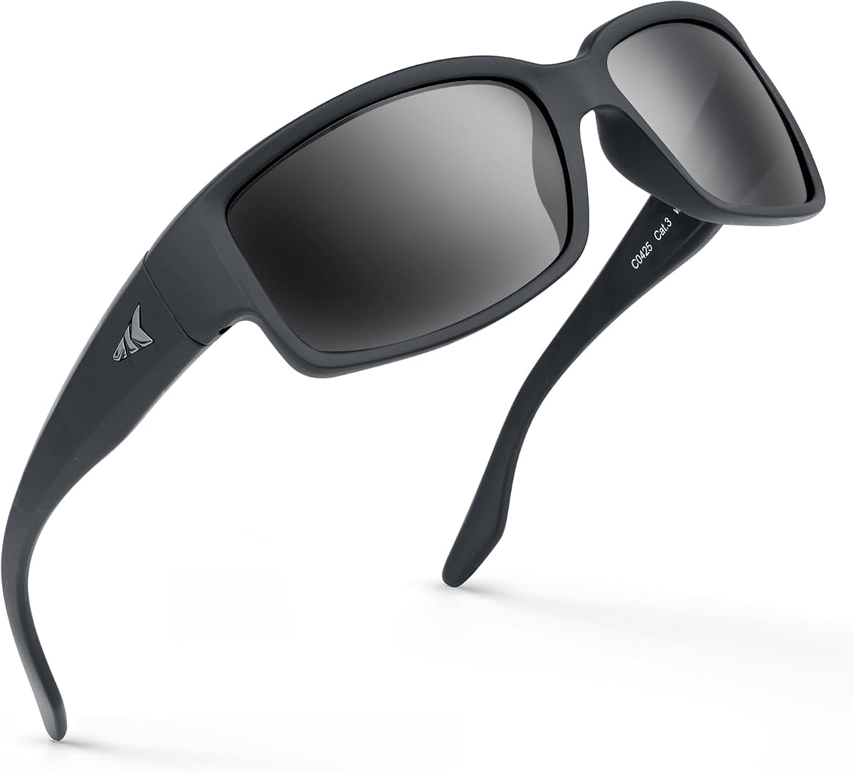 Gafas de sol deportivas polarizadas KastKing Skidaway para hombre y mujer, diseño envolvente | Repelente de agua y sal PuriVex, protección UV, ligero, ideal para conducir, pescar, montar en bicicleta, correr, funda y bolsa