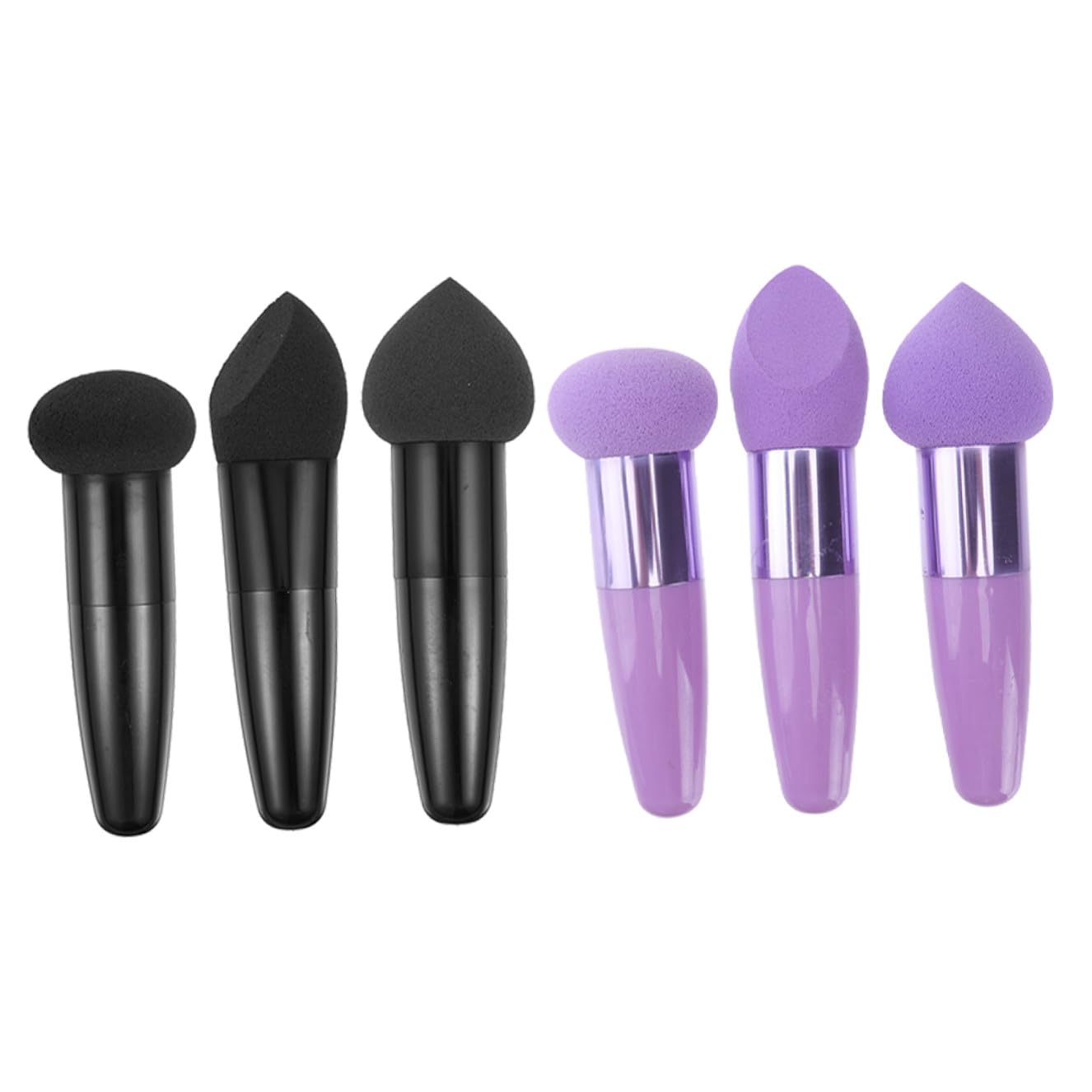 FRCOLOR 6 Esponjas de Maquillaje en Forma de Bolígrafo de Látex Portátil, Adecuadas para Uso Profesional Tipo de Cosméticos, Ideales para Maquillaje Diario