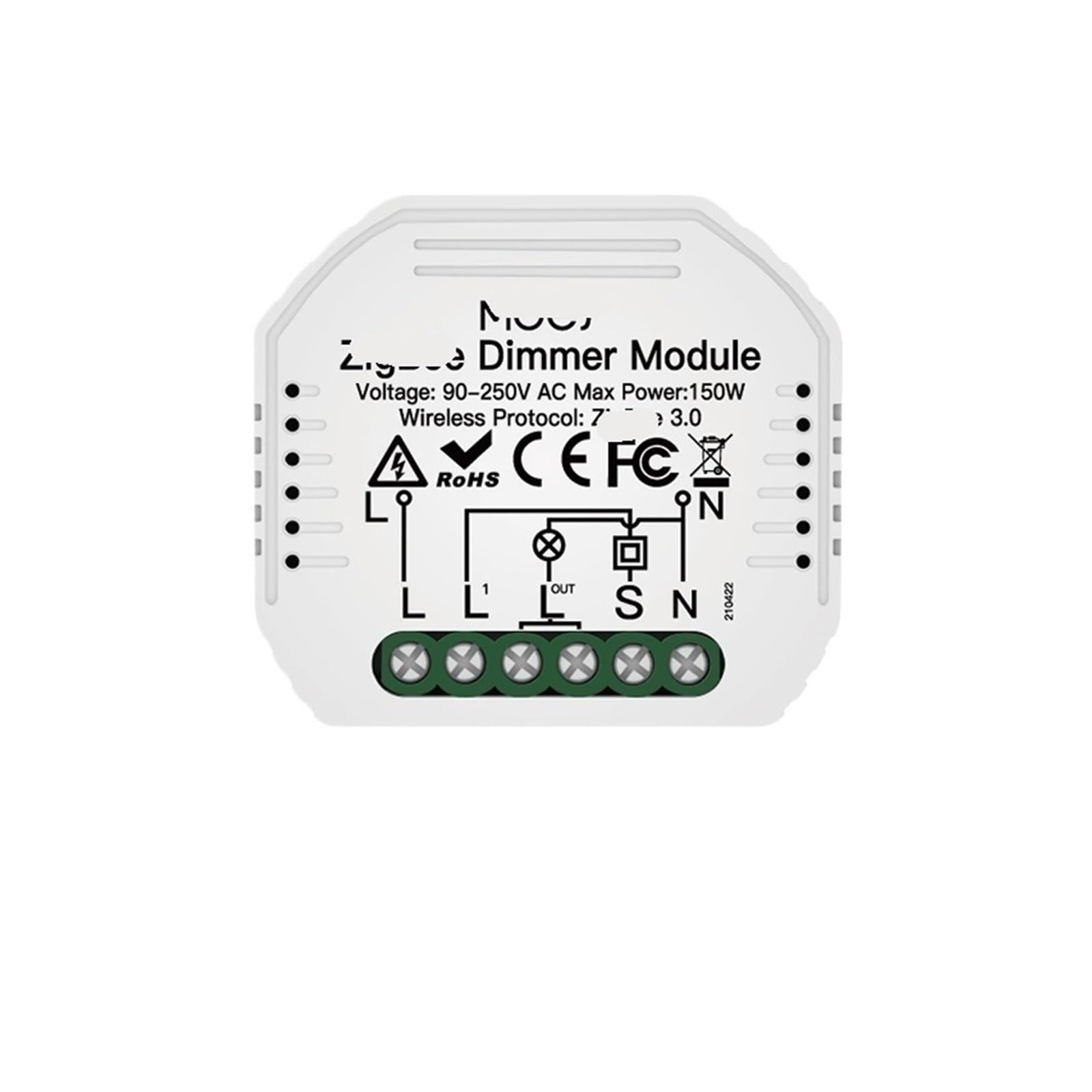 Miniinterruptor inteligente de 90-250V y módulo de atenuación empotrable 50/60Hz 2