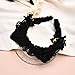 Cat Ears Headbands for Women Halloween Black Lace cat Ear Hairband Halloween Costumes for Cat Woman Sexy Headwear Headdress Cat Ear Headband for Girls Halloween Cosplay Party Nightclubs Decoration