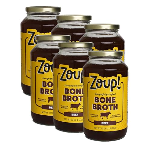 Beef Bone Broth by Zoup! Keto-Friendly, Gluten Free, Fat Free,...