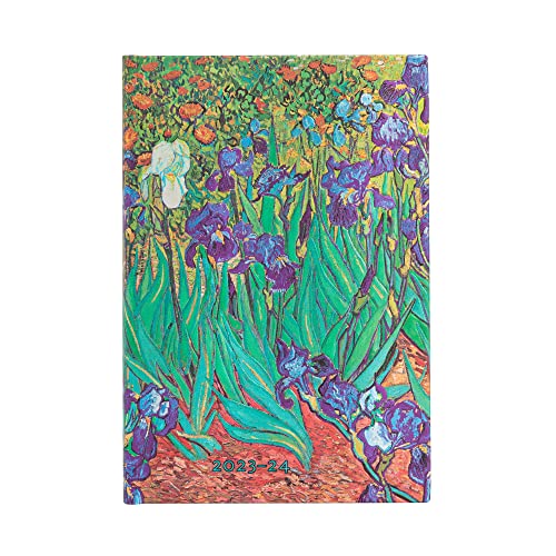 Paperblanks Agendas De 18 Meses 2023-2024 Lirios De Van Gogh | Apaisado | Mini (95 × 140 Mm)