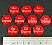 LITKO Cut Engines Tokens, Red (10)