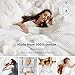 Bedsure Gentlesoft 100% Cotton Blanket King Size for Bed - Breathable and Soft, Thick Cozy Waffle Weave Christmas Blanket Gift for Women, White, 104x90 inches