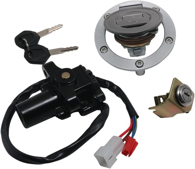 Ignition Switch Gas Cap Cover Seat Lock Key Set for Yamaha YZF R1 R1 2004-2014 for Yamaha YZF R6 R6 2006-2016 for Yamaha MT01 MT-01 2005-2009 for Yamaha Ignition Switch Fuel Tank Cap