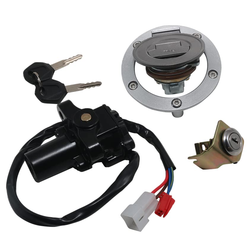 Ignition Switch Lock Key Fuel Gas Cap Key Set for Yamaha MT01 MT-01 2005-2009 for Yamaha YZF R1 R1 2004-2014, YZF R6 R6 2006-2016