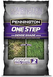 Pennington One Step Complete Dense Shade Bare Spot Grass Seed, 10 Pounds, White