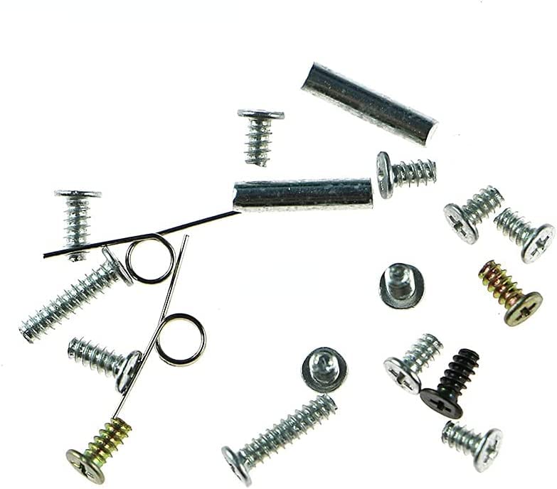 1 Set Screws + L R Springs + Strut Small Metal Fittings Full Set for Nintendo NDSL Replacement