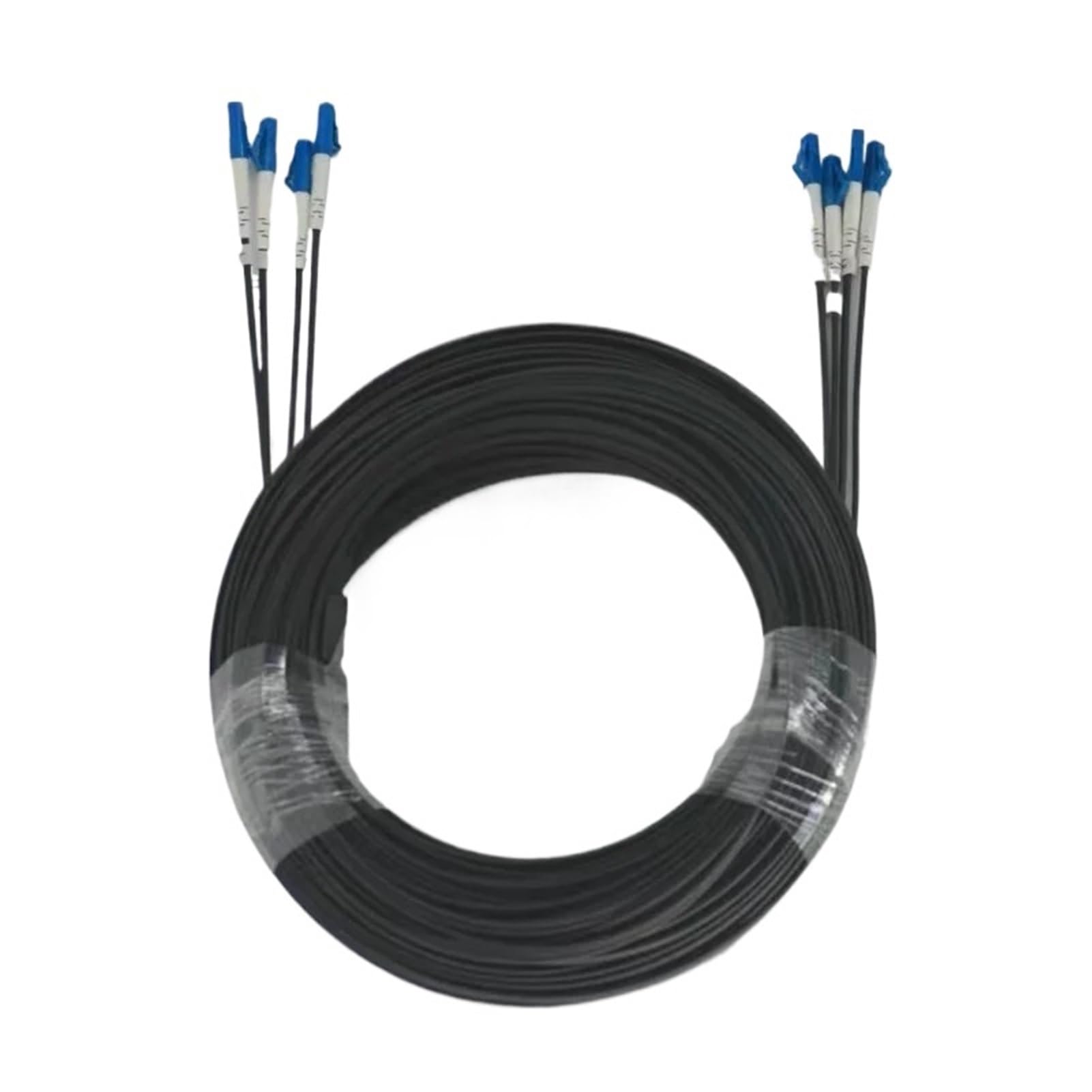 Câble de raccordement en fibre optique d'extérieur 10-500 m à mode unique (noir 5 m)