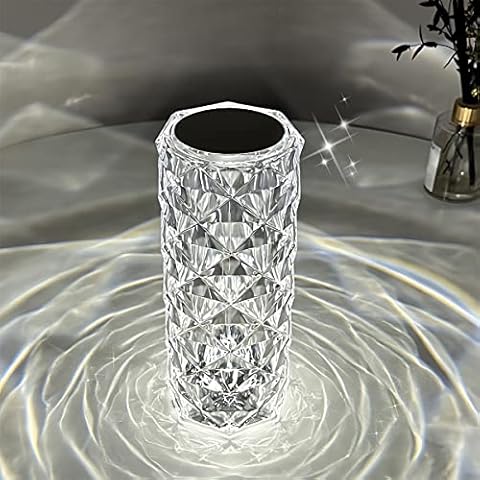 Lámpara de Mesa Cristal RGB Recargable con Control Remoto Cover