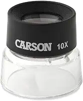 Lupa Power Stand Carson 10x LumiLoupe LL-10, translucida, pequena