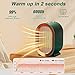 Heater Fan, FOME Small Portable Space Heaters High Power 1200W Fast Heating Ceramic Electric Heater,Two Speed Temperature,Quiet Tilt Protection Mini Desk Heaters for Indoor Office Desktop Home