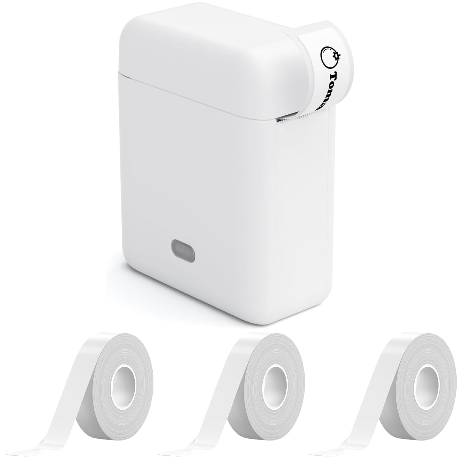 Printer Self-Adhesive Labels, Portable Bluetooth Labeling Machine Sticker Printer Mini Thermal Labeling Machine for Home, Office, School, Compatible with iOS and Android