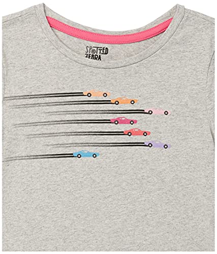 Amazon Essentials Toddler Girls' Long-Sleeve T-Shirts (Previously Spotted Zebra), Pack Of 5, Purple/Pink/White Hearts, 4T #TOP4