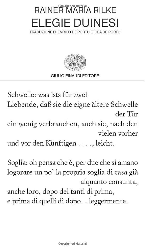 Elegie duinesi (Collezione di Poesia)
