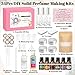 JUYRLE Perfume Making Kit- DIY Solid Perfume Making Kits for Women, Portable Pocket Solid Balm with Travel Size Bottle, Make Your Own Fragrance, Fragrance Blam Gifts for Girls