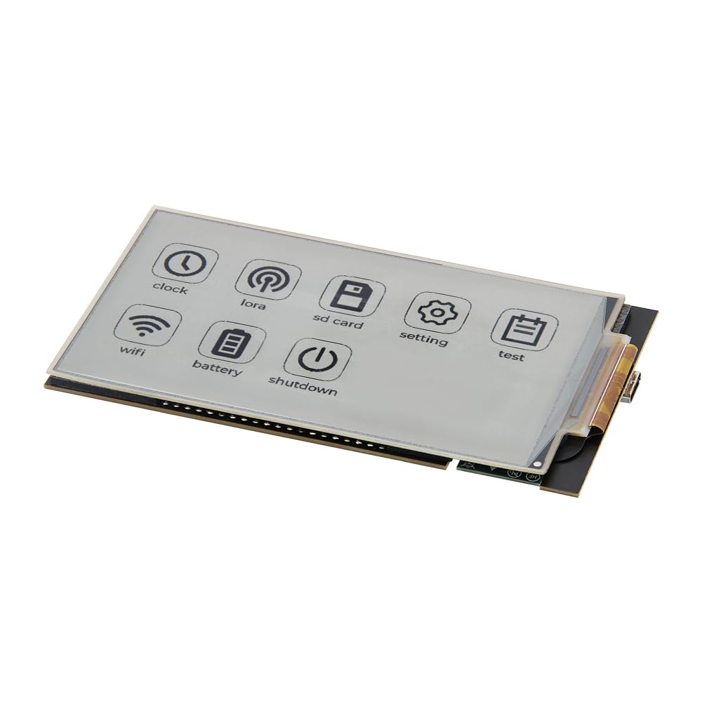 LILYGO Módulo de visualización TTGO T5 de 4.7 pulgadas E-Paper V2.3 ESP32-S3 para placa de desarrollo (pin hembra, versión no soldada)