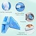 KAVIL Heel Protectors for Pressure Sores Medical Boots for Foot Injuries Supports Cushion for Heel Pain Relief Prevention Bed Sore Ulcer Ankle Pillow (Flannel - 1Pair)