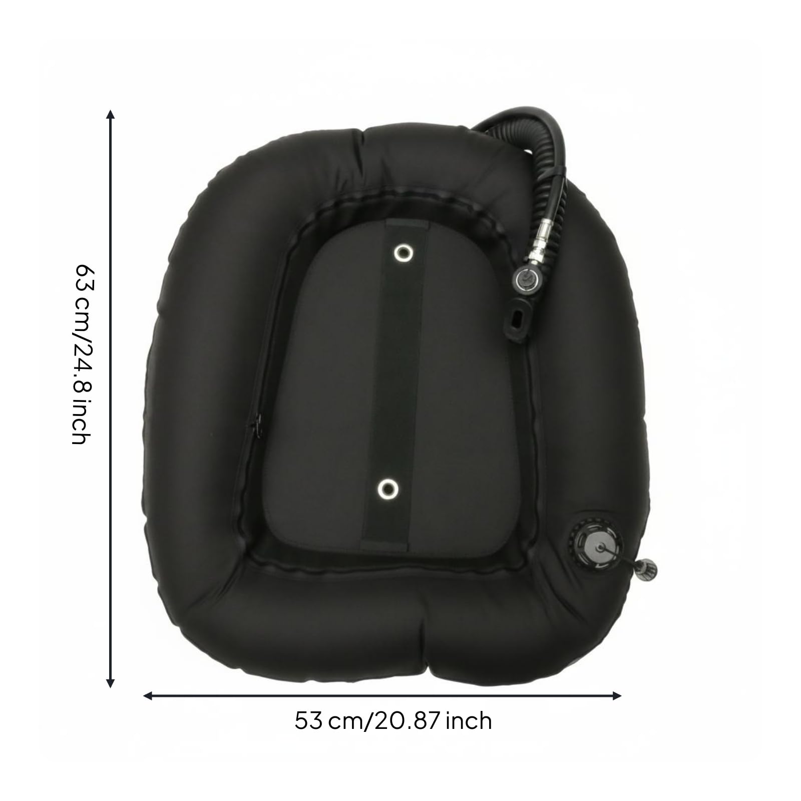 Chaleco de Flotabilidad para Buceo Compensador de Flotabilidad Trasera Vejiga para Doble Tanque EPDM 14 Pulgadas Diseño Organizado Adecuado para
