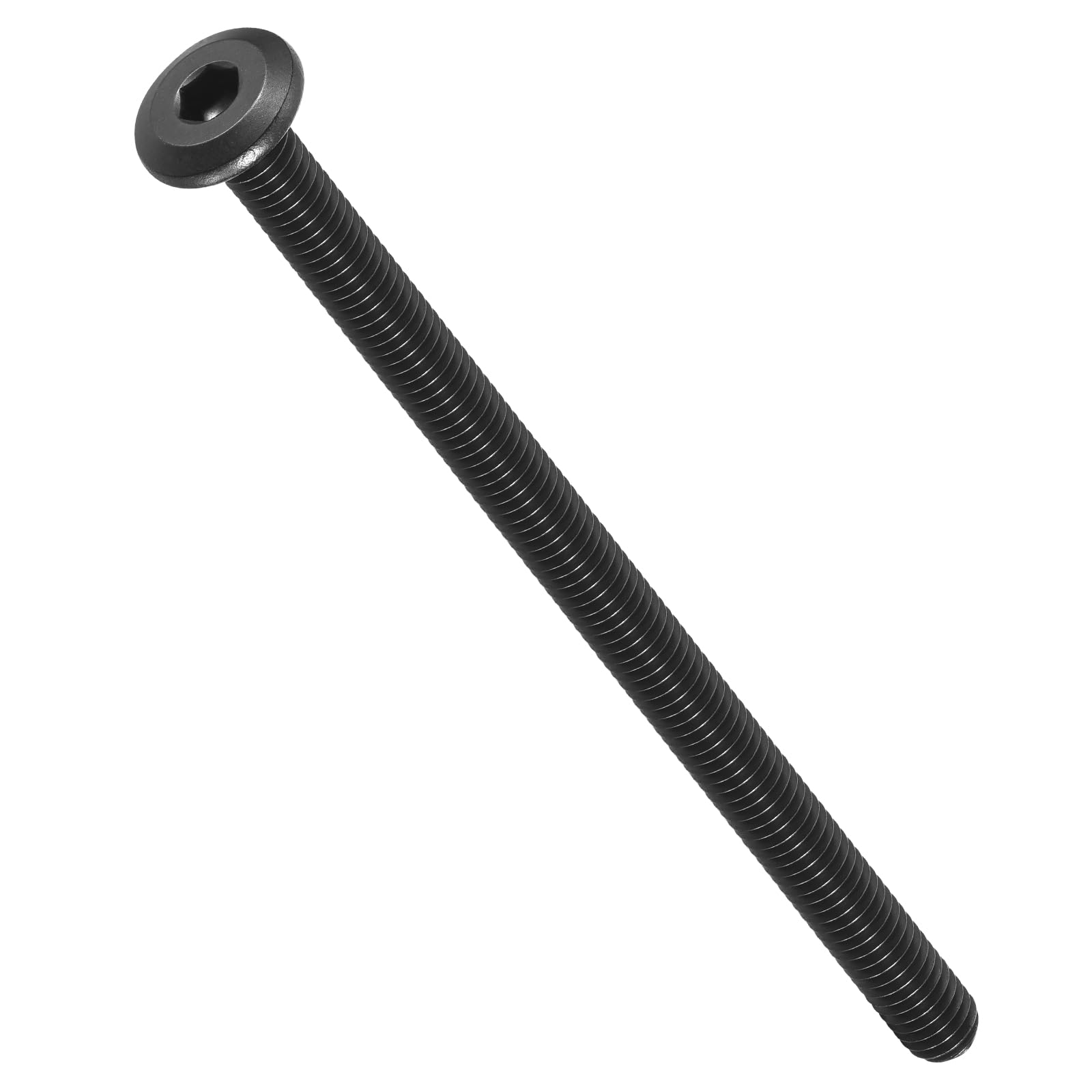 METALLIXITY Flat Head Hex Socket Cap Screws Bolts(M6-1x100) 12Pcs, 304 Stainless Steel Hex Socket Furniture Bolts Screws