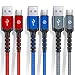 USB to Type C Cable Charger USB C Fast Charger Charge Cord [3Pack-6FT] Compatible Samsung Galaxy S9 S8 Note 9 Note 8 Plus and More Fast Charger Cord