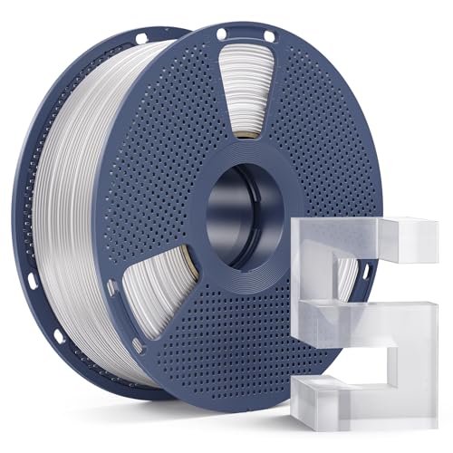 Image of PETG Filament 1.75mm, Ultra Tough, Heat Optimized, Odorless, 1kg(2.2lbs) SUNLU Clear PETG 3D Printer Filament, Dimensional Accuracy + /- 0.02mm, Transparent