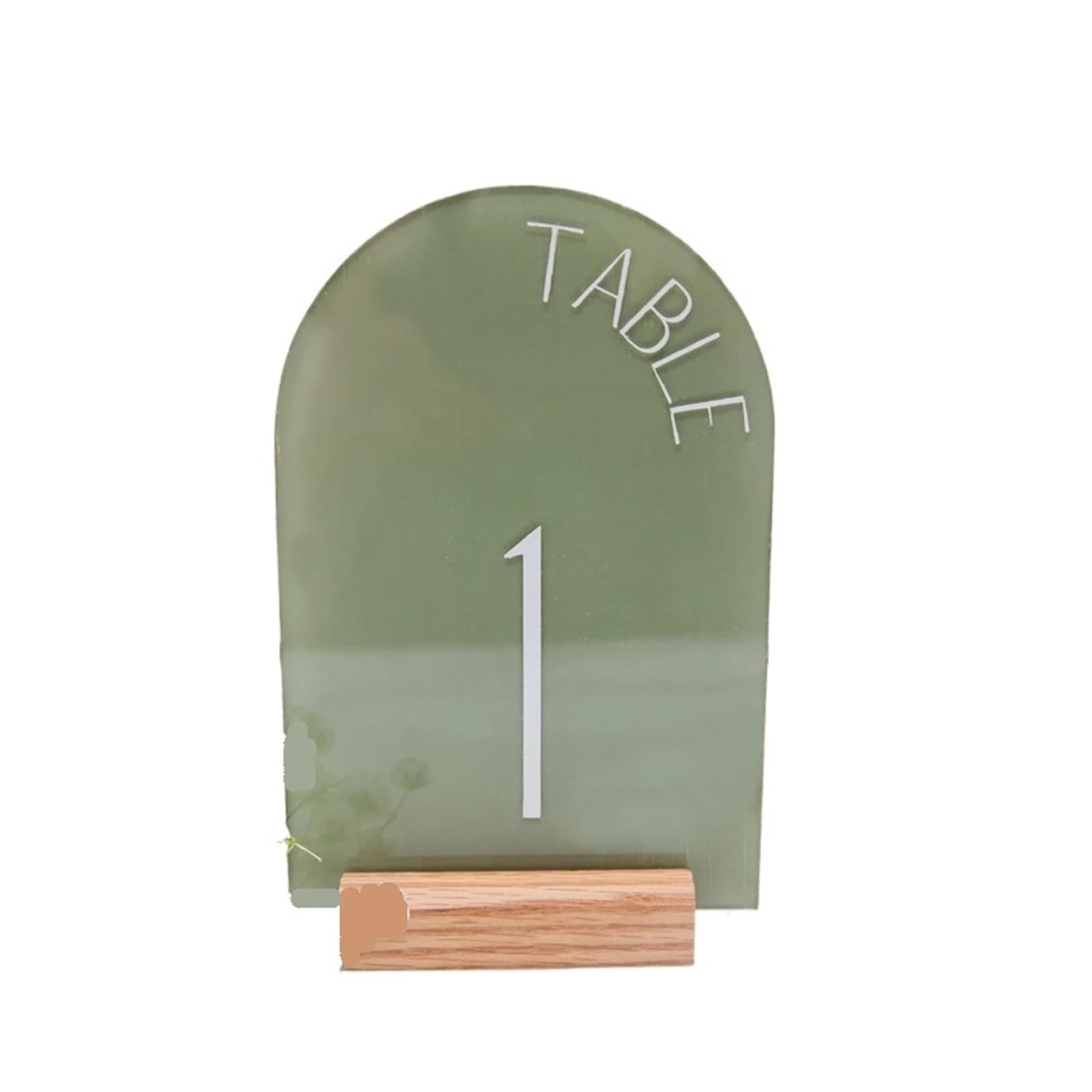 WSQHAO 10PCS Personalized Painted Wedding Table Numbers With Base Calligraphy Rustic Arch For Decor for Restaurant