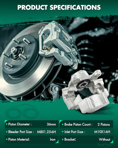 Image of SCITOO Rear Left Brake Caliper Without Bracket 193001 Compatible For Chrysler For Crossfire 2004-2008,For Mercedes-Benz For C230 1999-2000,For Mercedes-Benz For C280 1998-2000