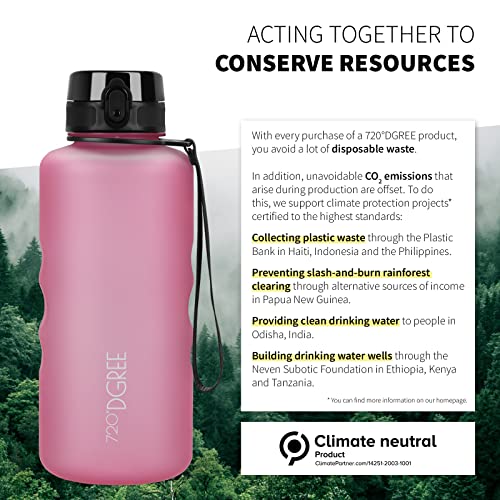 Image of 720DGREE Water Bottle 2l inchuberBottle inch softTouch +Sieve - BPA-Free, Leakproof, Reusable Drinking Bottle - XXL Sports Bottle for all Day Hydration, Gym, Fitness, Office, University, Hiking, Travel