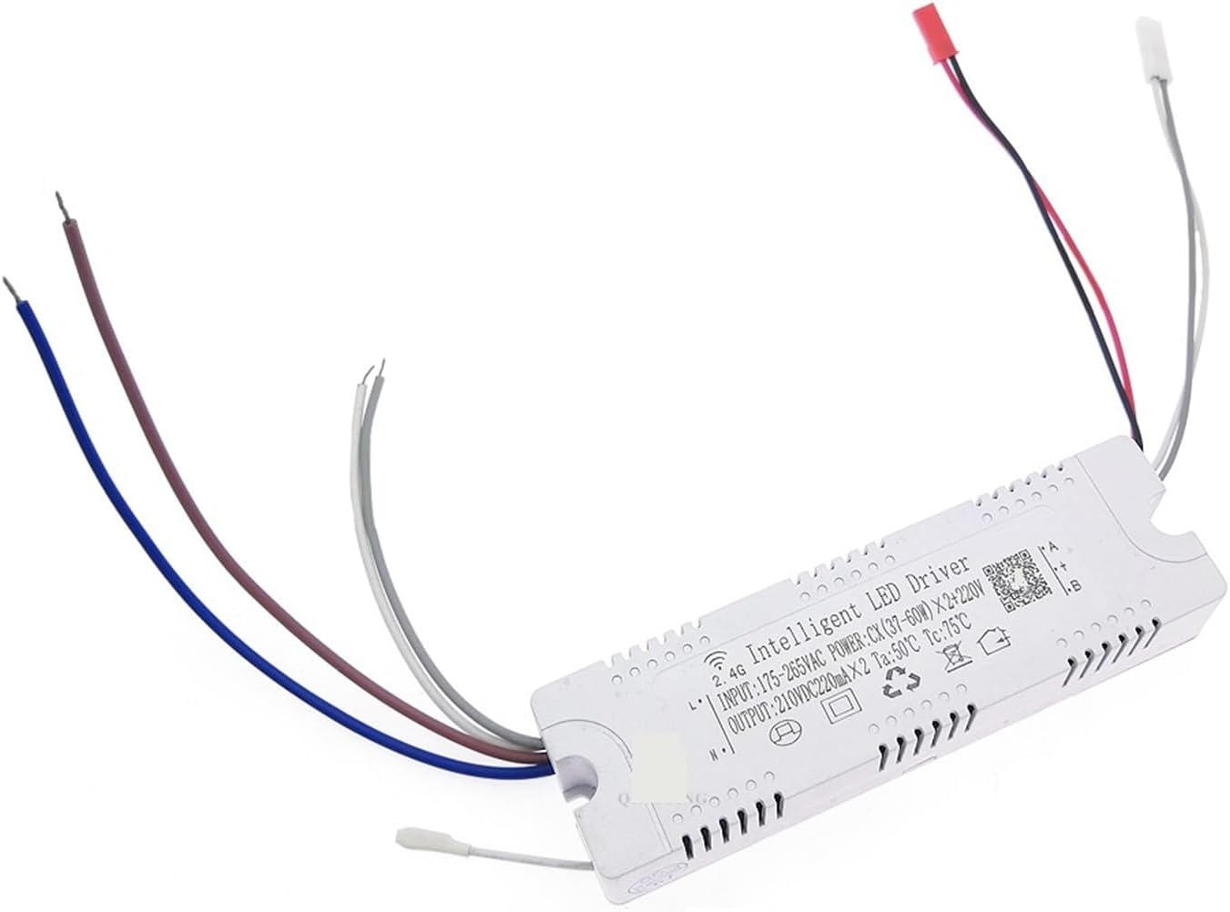 1 ピース 2.4 グラムスマート LED ドライバー +220V リモコンと 制御 220mA 調光照明トランス 25-40W 3