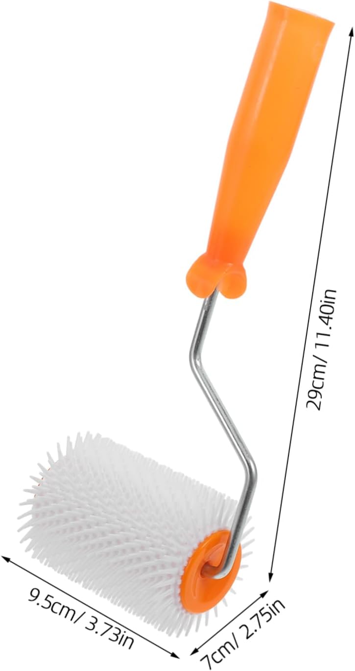 Gadpiparty 5pcs Self Leveling Spiked Screed Floor Roller Paint Brush Tool Spiked Flooring Roller Defoaming Brush