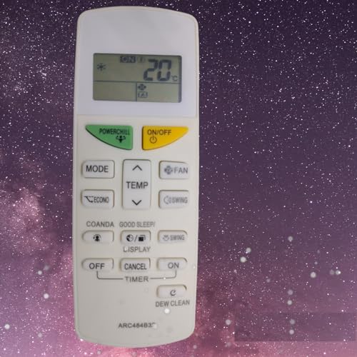 Image of All Ac Remote Control Compatible For Daikin Air Conditioner Remote (Daikin Ac Remote Dew Clean Function),White