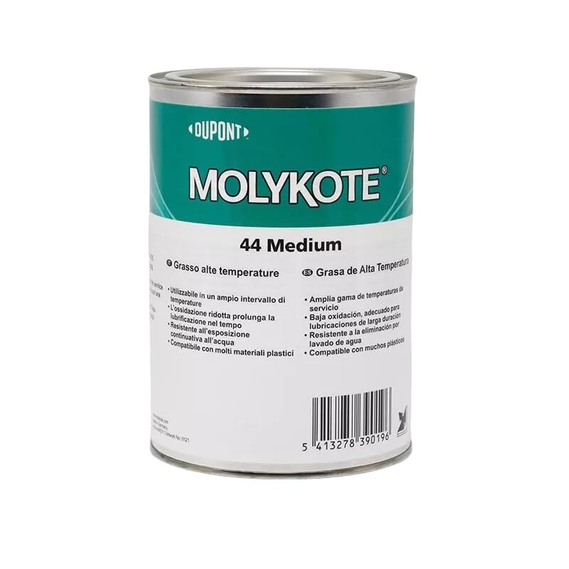 MOLYKOTE 44 Medium Grease 1kg 35.27oz Lubricante Alta Temperatura Resistencia Excelente a Ambientes Extremos Inercia y Estabilidad Química Buena Estabilidad al Cizallamiento Dow Corning 44M