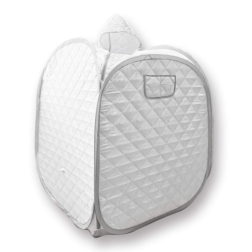 Hoolife Steam Sauna Tent, Portable One Person Full Body Spa Box for Weight Loss Detox Therapy, Steamer NOT Included (Grey)