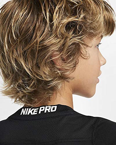 Nike B NP LS Fttd, Tshirt Bambino, Nero, S