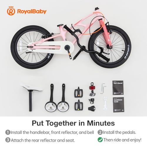 Image of RoyalBaby Kids Bike Lightweight Magnesium Alloy, 14 16 18 Inch Children's Bicycle for Boys Girls Ages 3-9