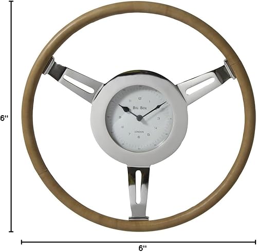 Miniatura 2 de LightMakers 6259419 Light Makers The Kane - Reloj de pared, 18.1 in, piel de níquelbronceado